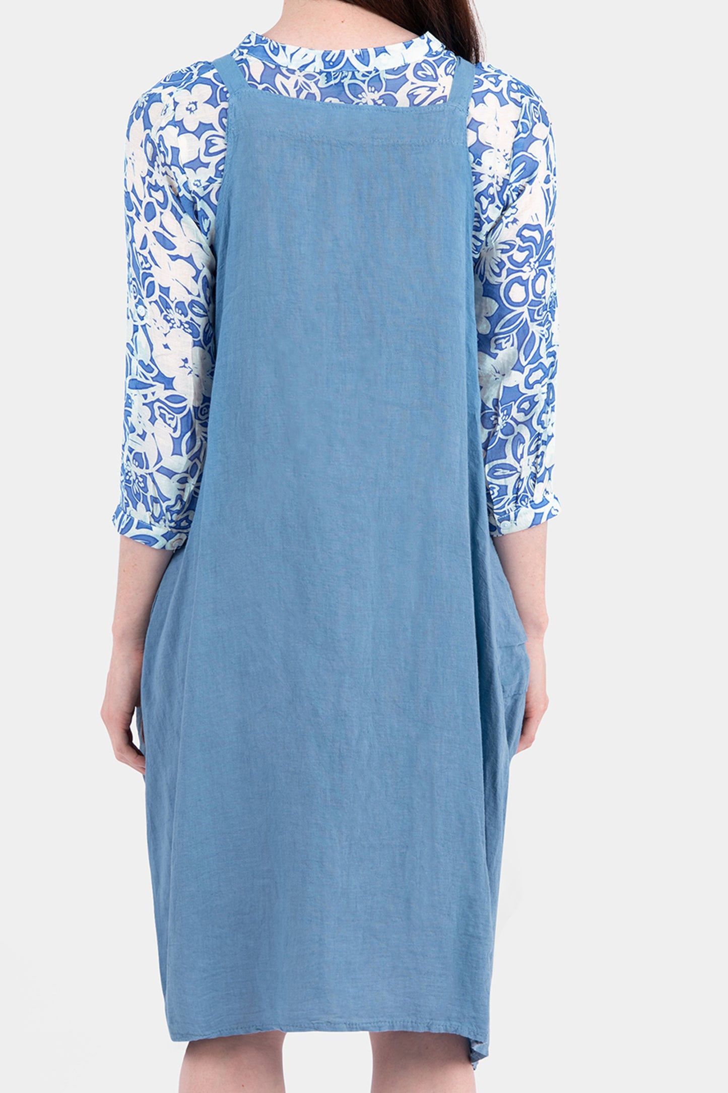 Pinafore Linen Dress