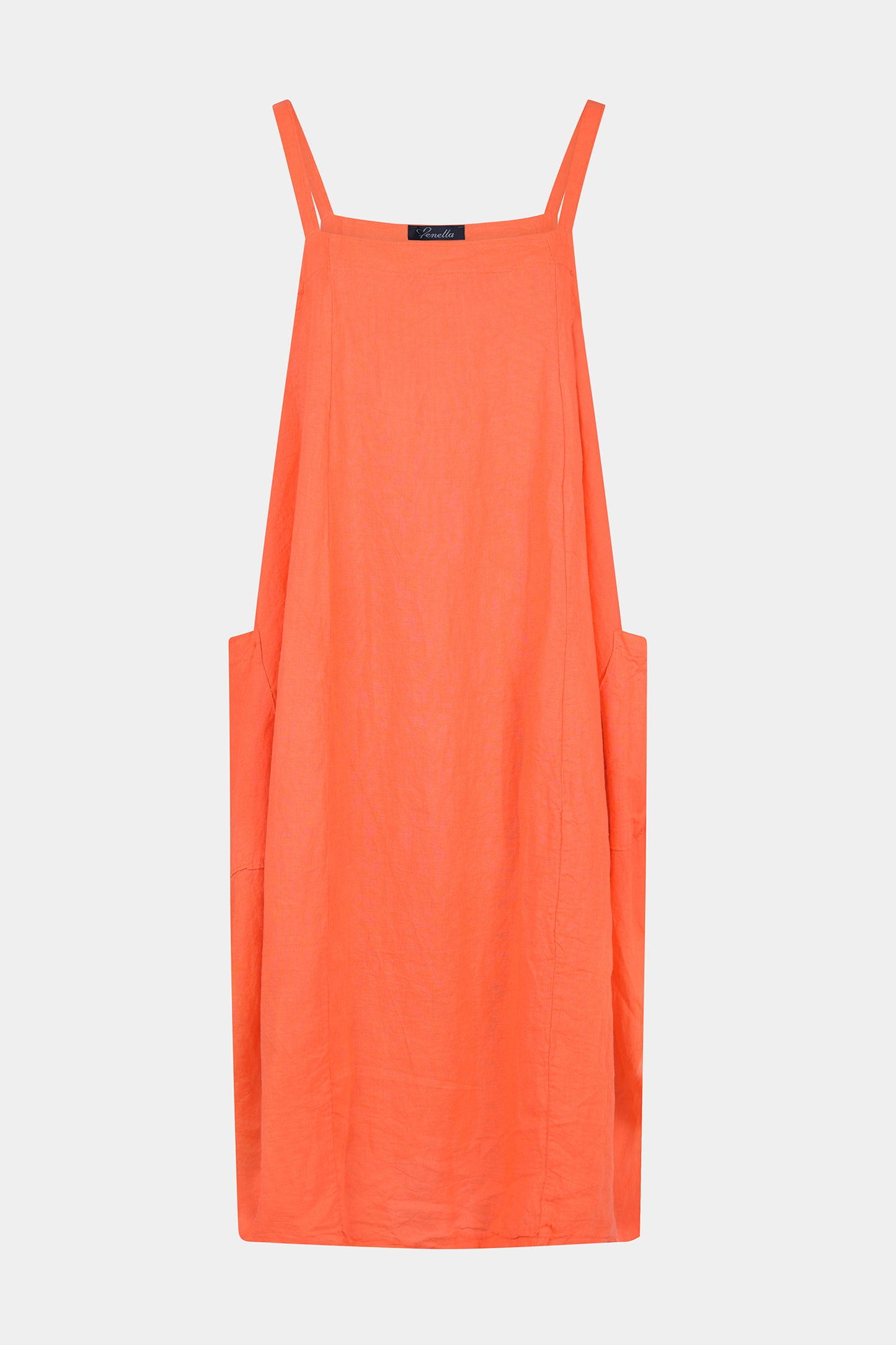 Pinafore Linen Dress