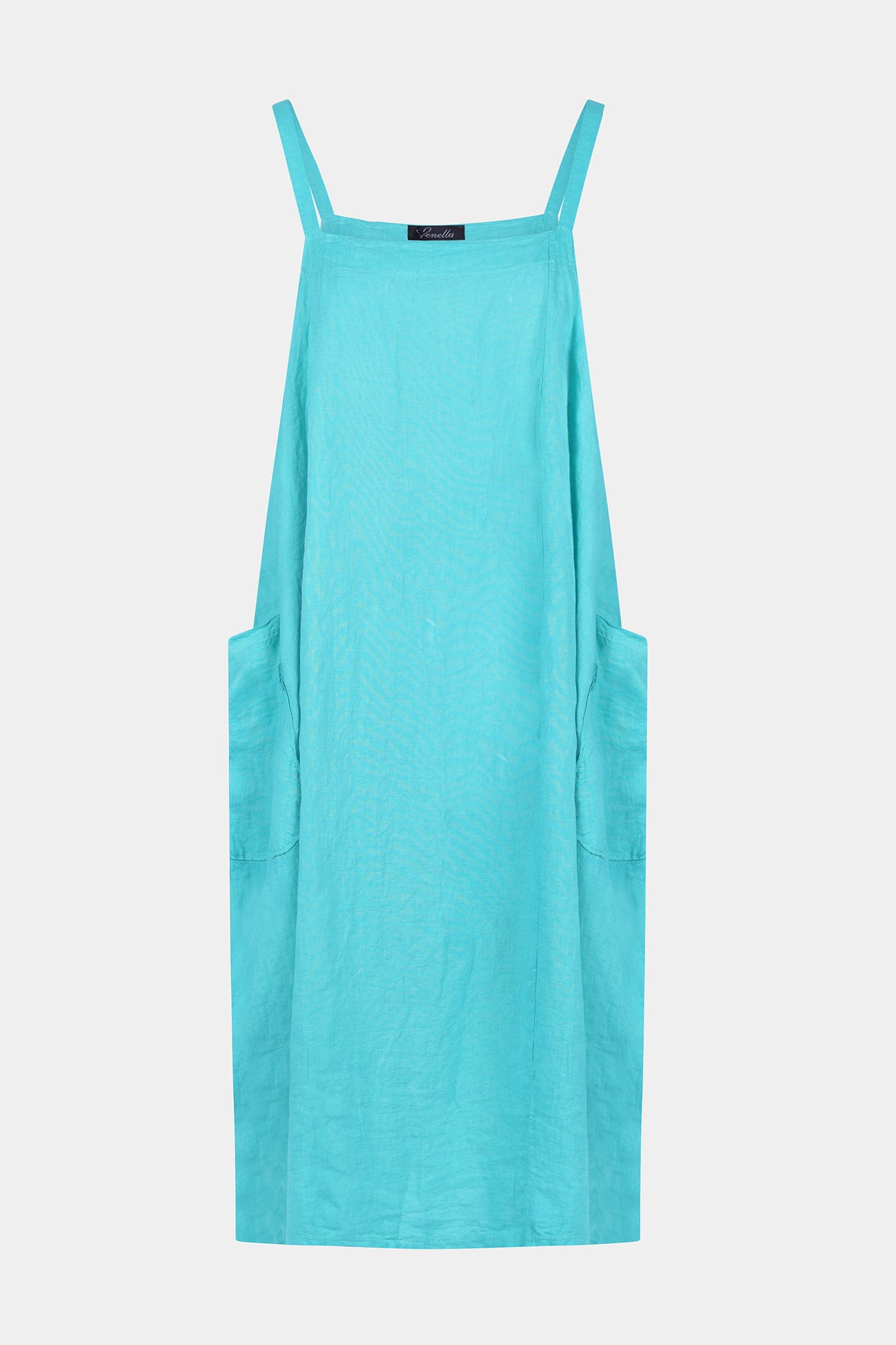 Pinafore Linen Dress