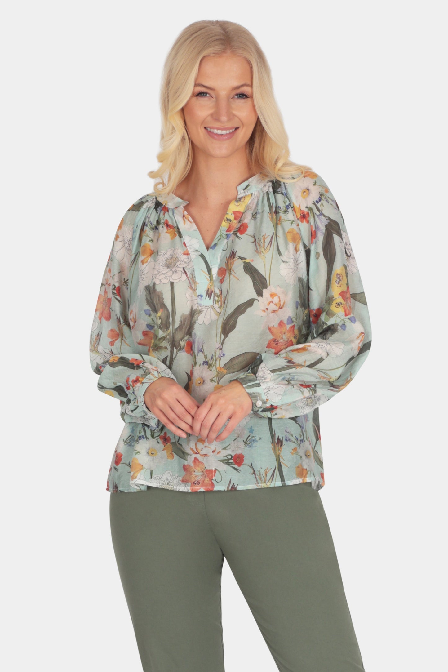 Astelia Floral Leaf Blouse