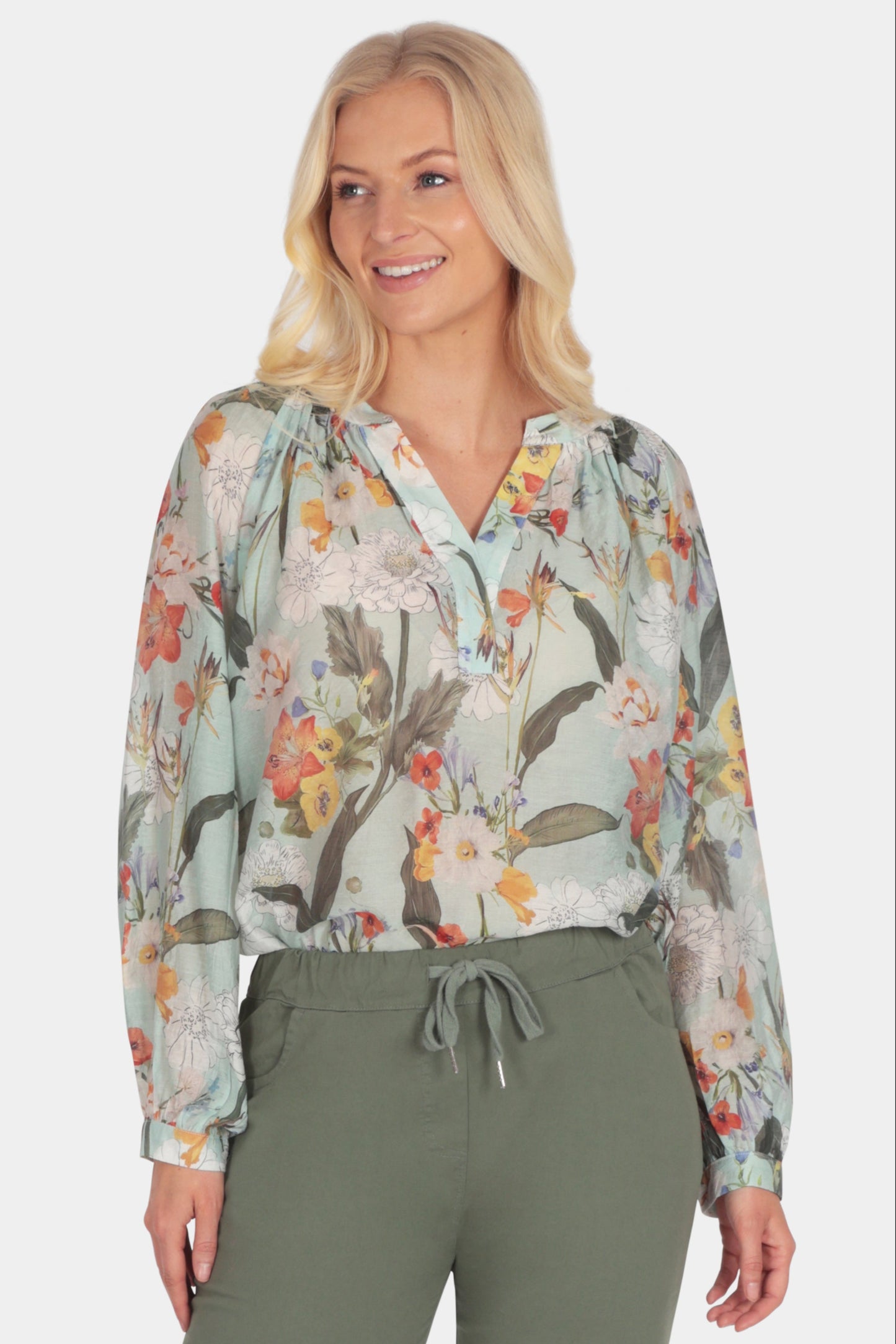 Astelia Floral Leaf Blouse