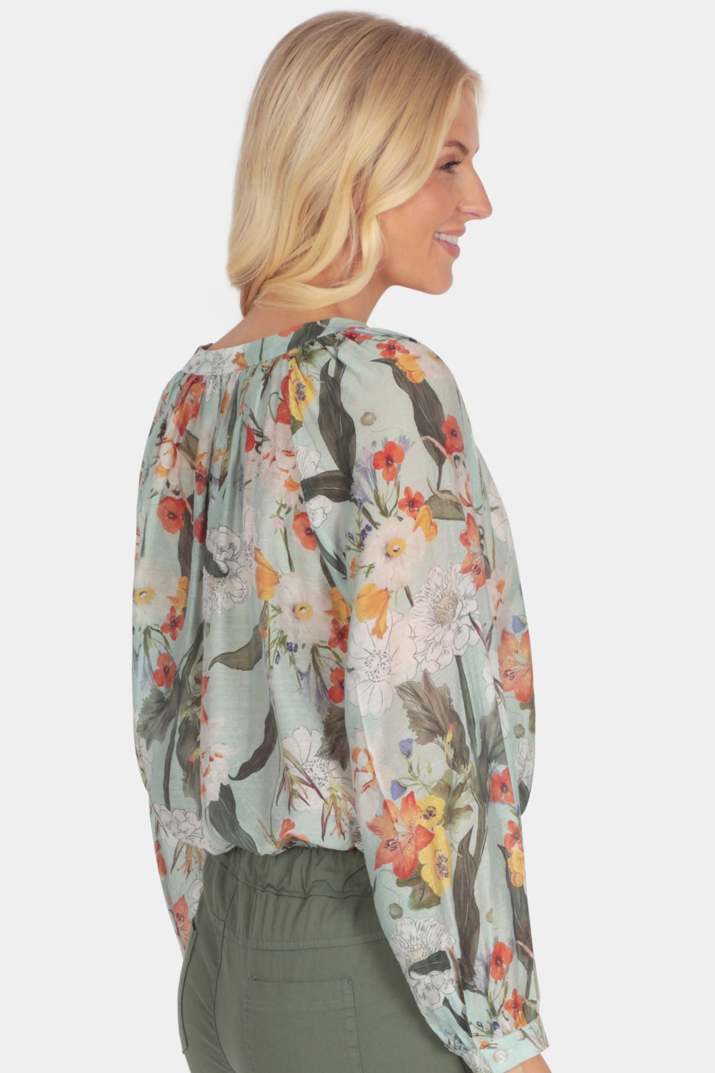 Astelia Floral Leaf Blouse