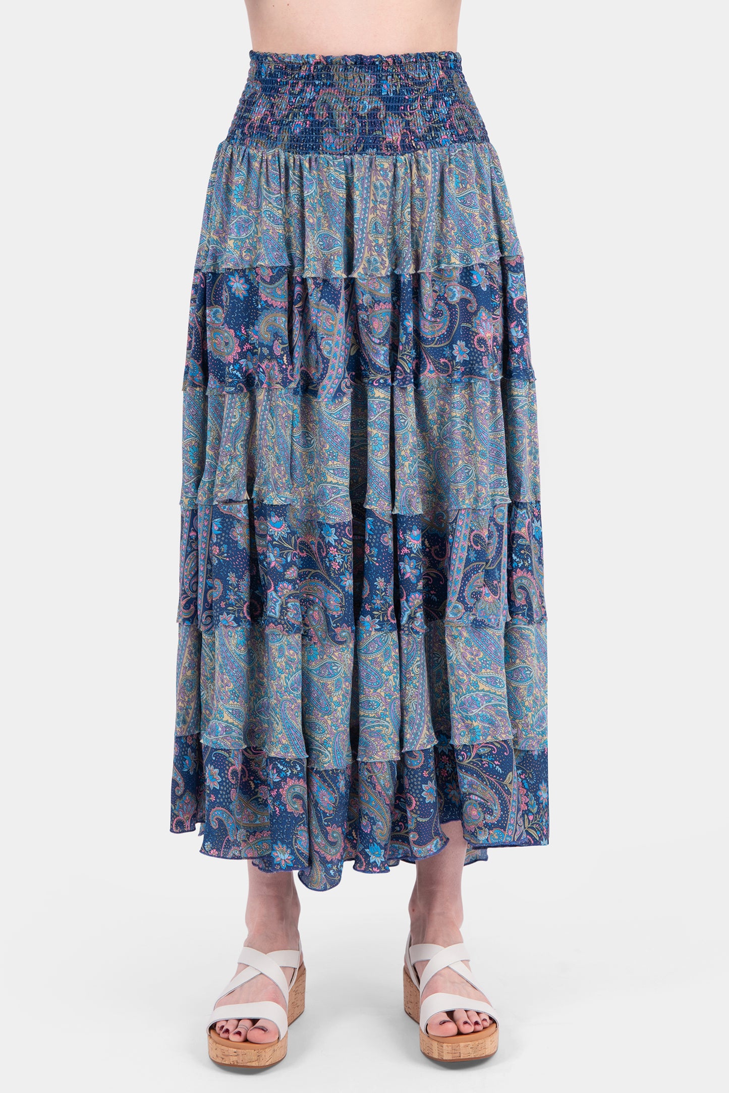 Sunset Silk Skirt