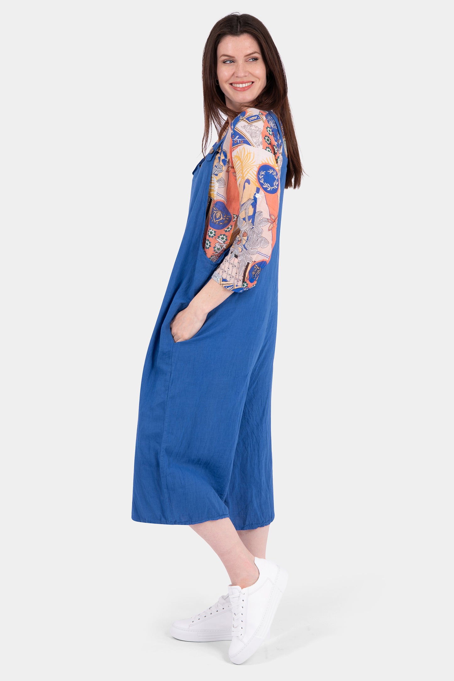Easel Linen Dungaree