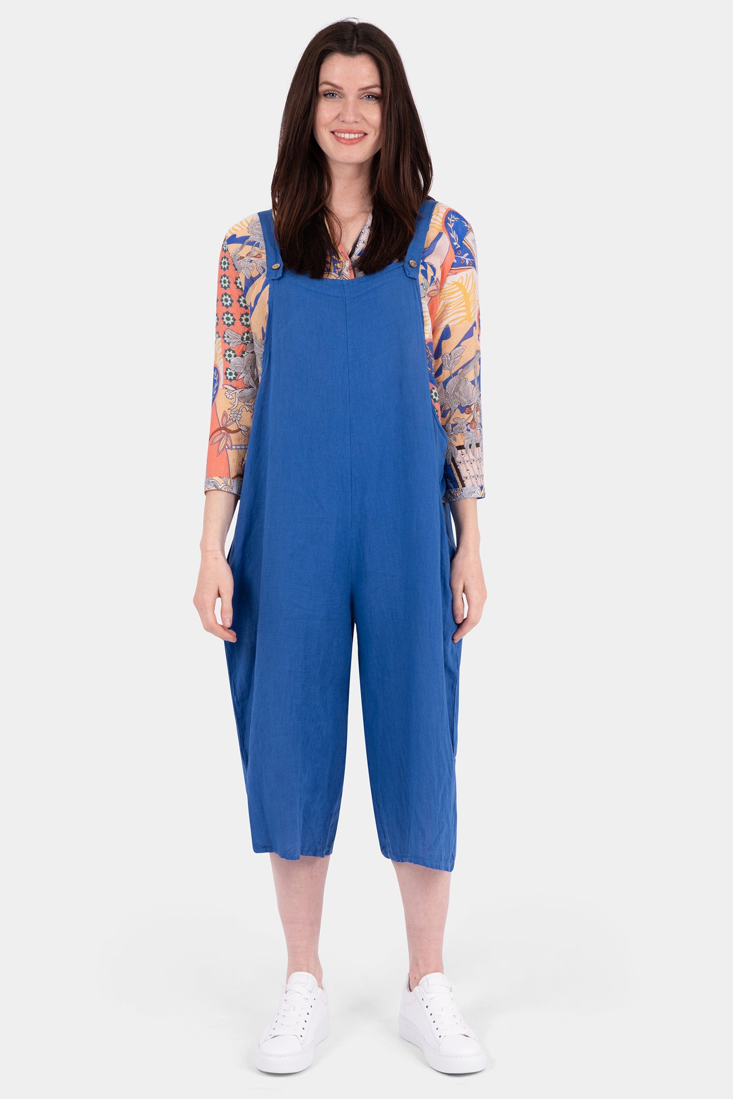 Easel Linen Dungaree