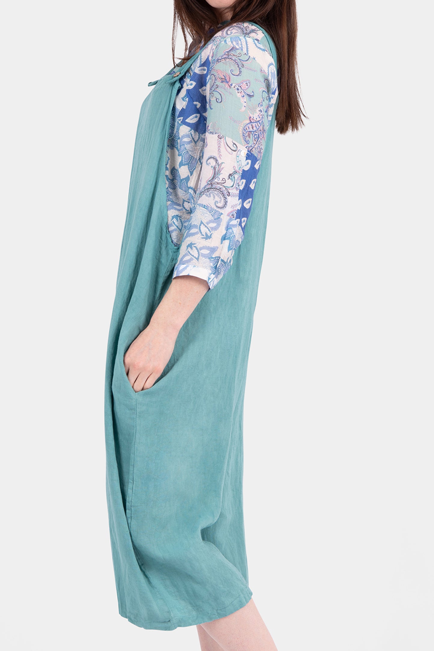 Easel Linen Dungaree