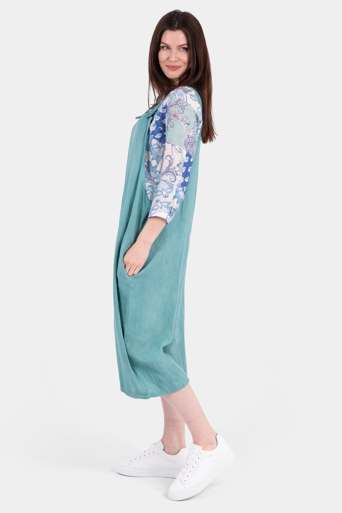 Easel Linen Dungaree