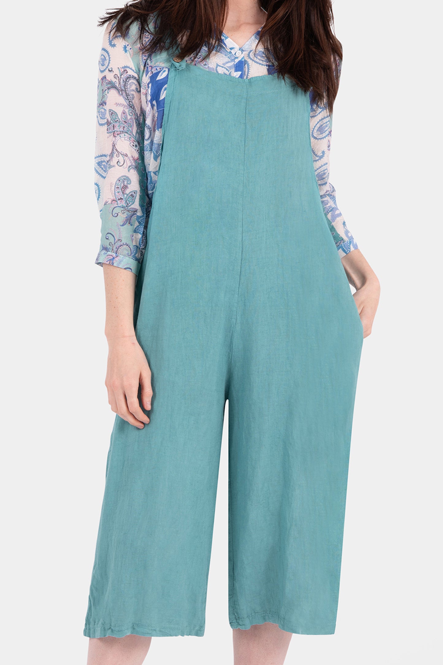 Easel Linen Dungaree