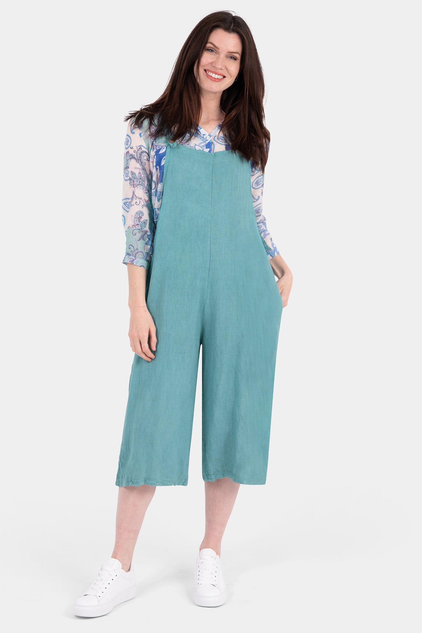 Easel Linen Dungaree