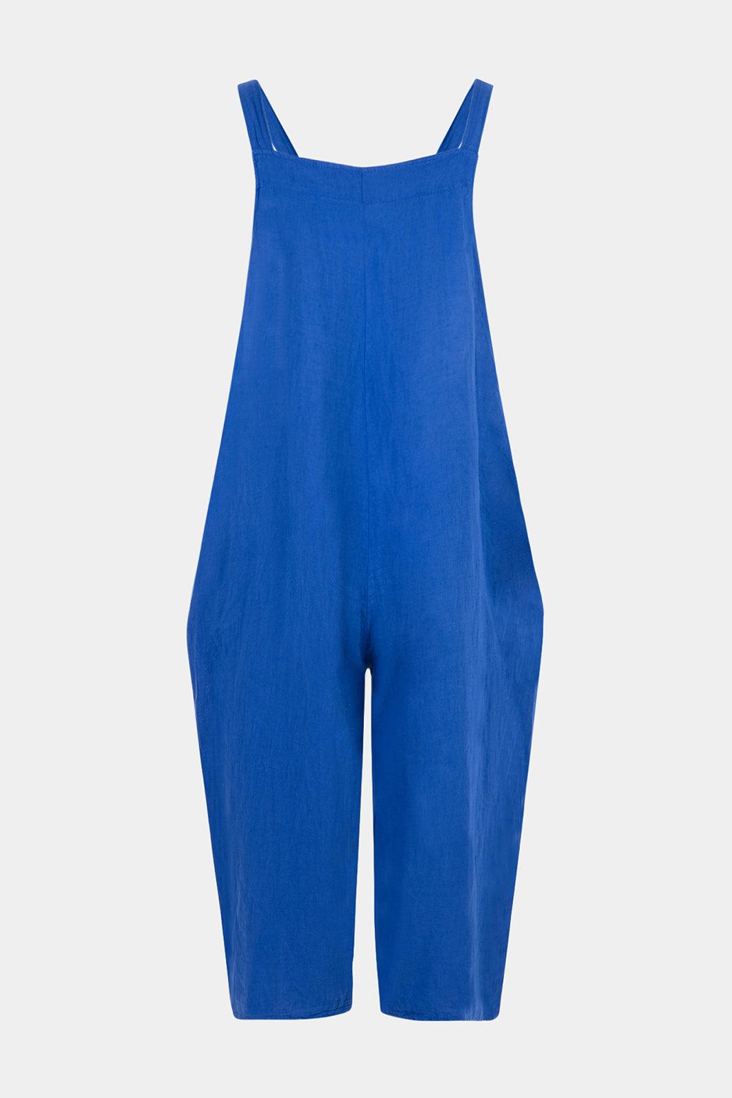 2054 Easel Linen Dungaree - Fenella