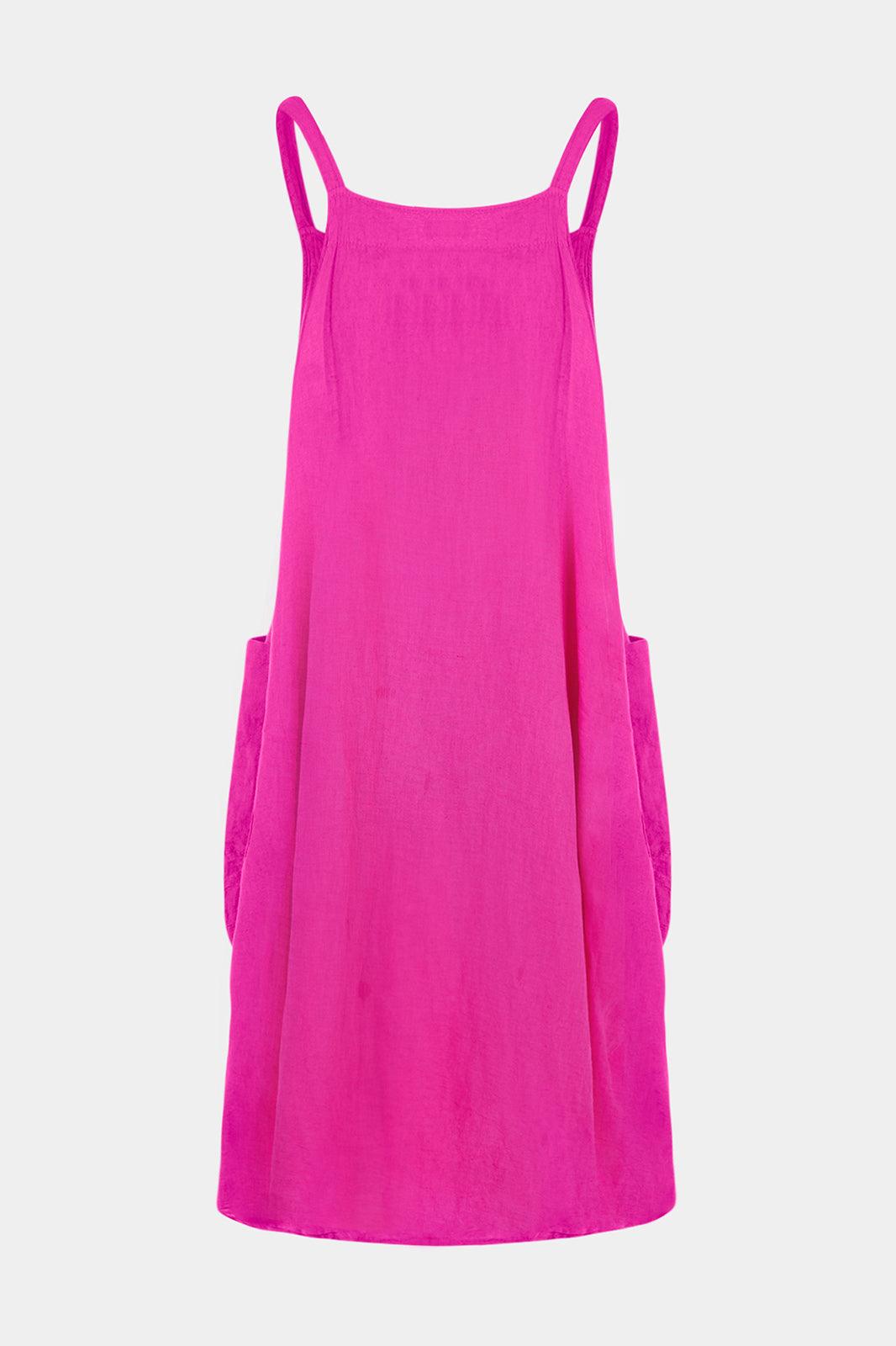 2055 Pinafore Linen Dress - Fenella