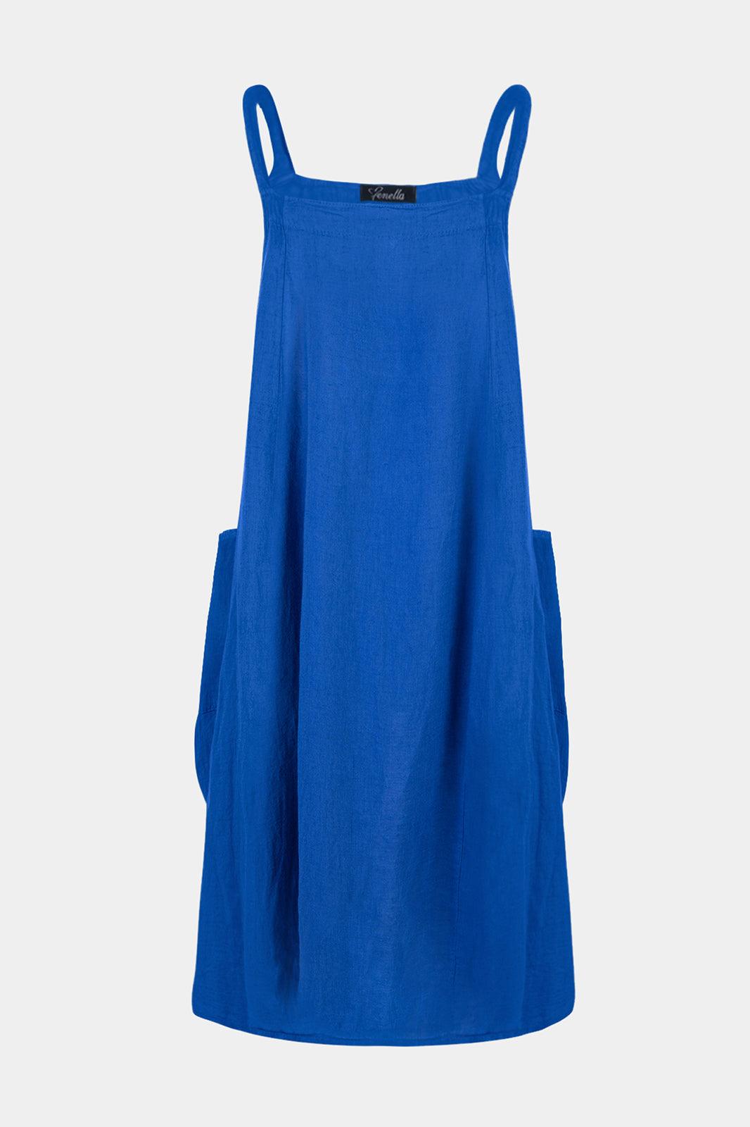 2055 Pinafore Linen Dress - Fenella