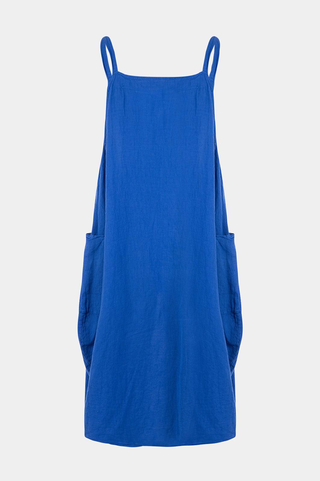 2055 Pinafore Linen Dress - Fenella