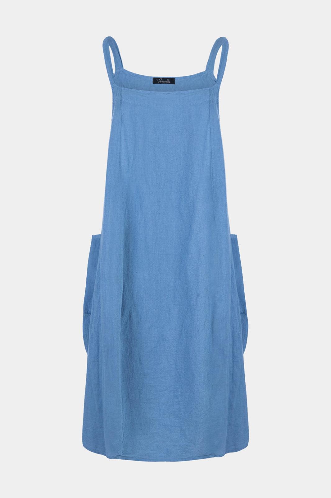 2055 Pinafore Linen Dress - Fenella