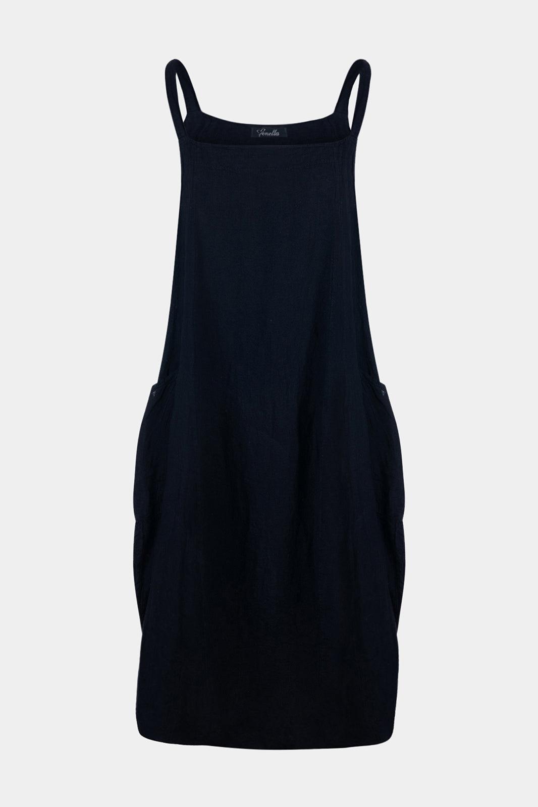 2055 Pinafore Linen Dress - Fenella