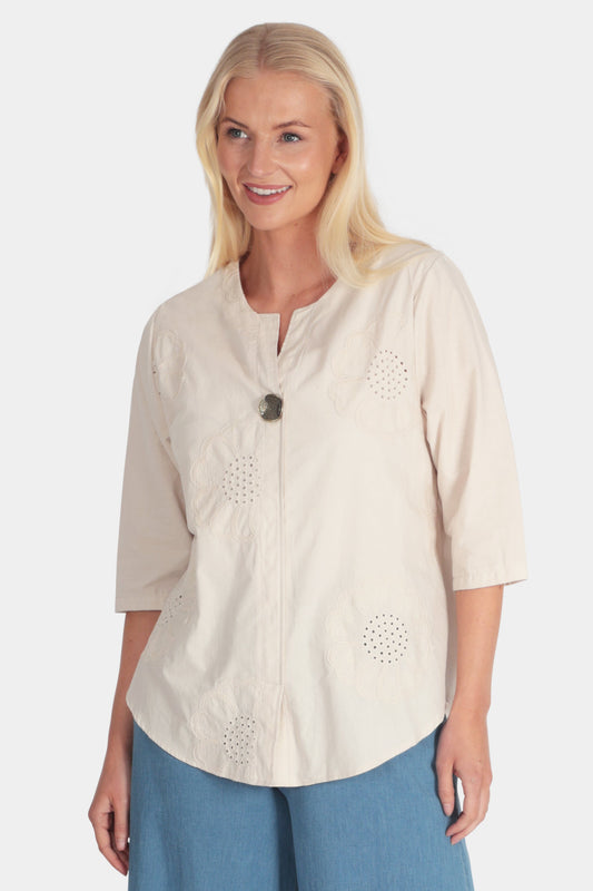 Fiona Notch Neck Blouse - Fenella