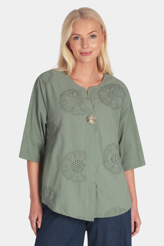 Fiona Notch Neck Blouse - Fenella
