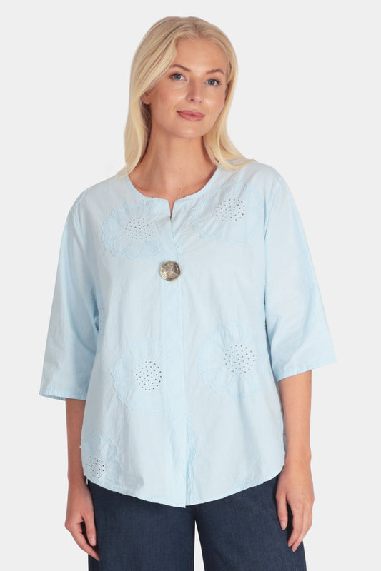 Fiona Notch Neck Blouse - Fenella