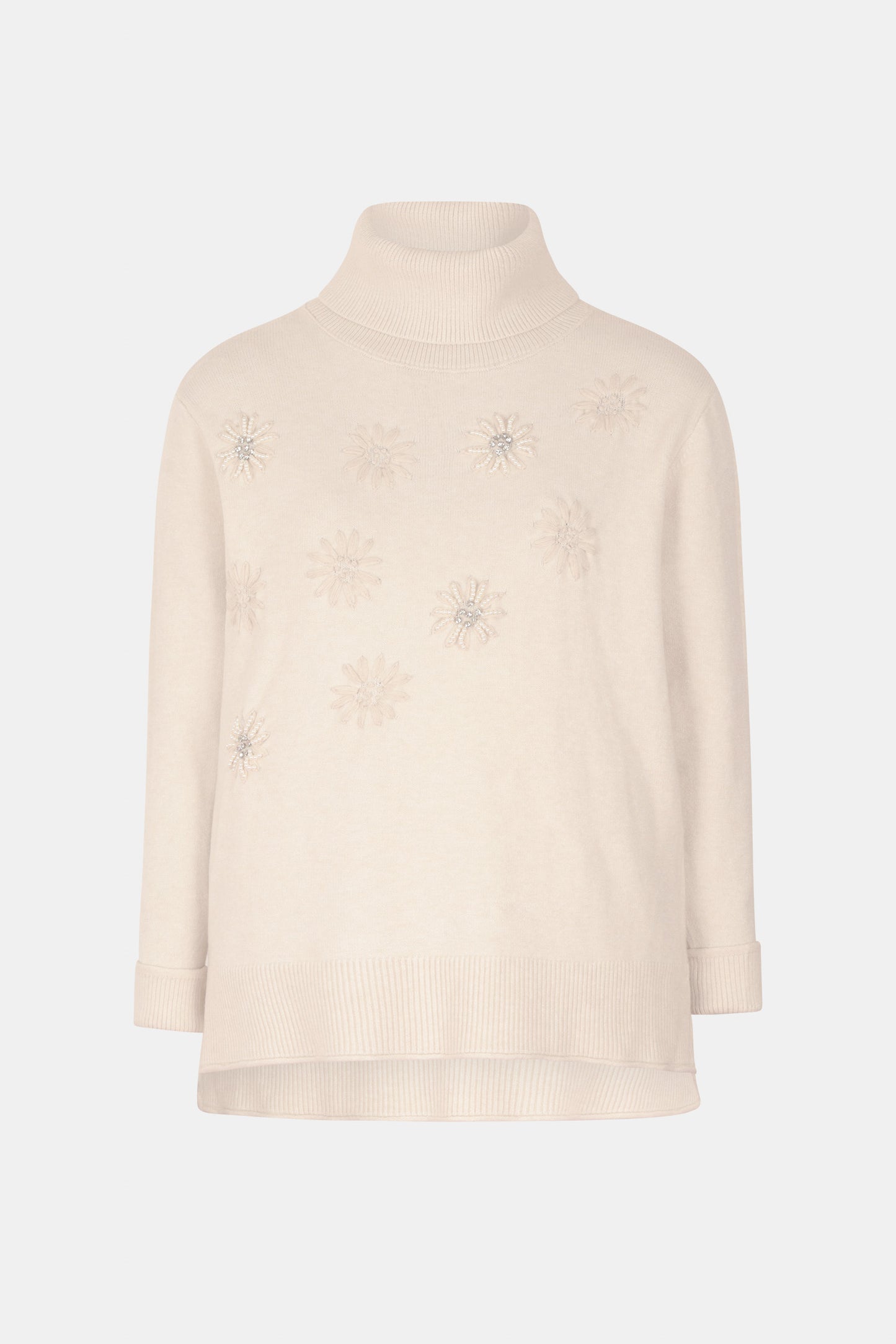 Flower Embroidery Front Jumper