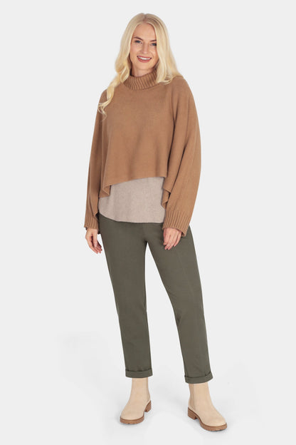 Gillie Cropped Poncho