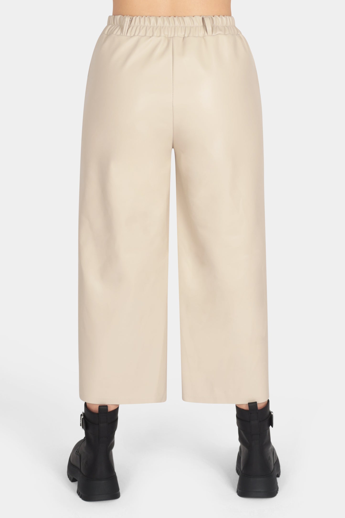 Vegan Leather 3/4 Leg Trousers