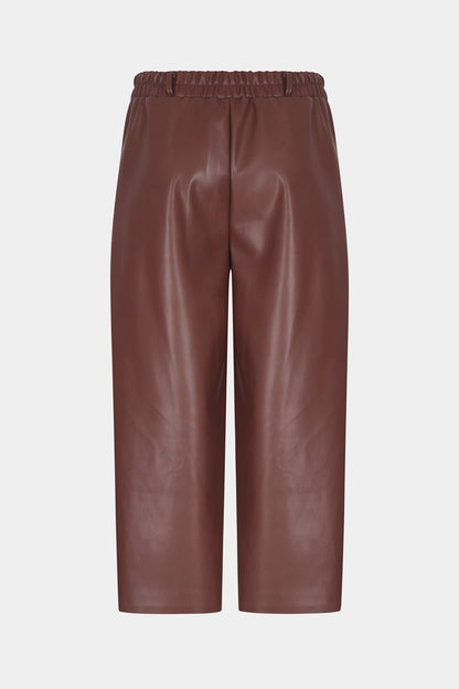 Vegan Leather 3/4 Leg Trousers