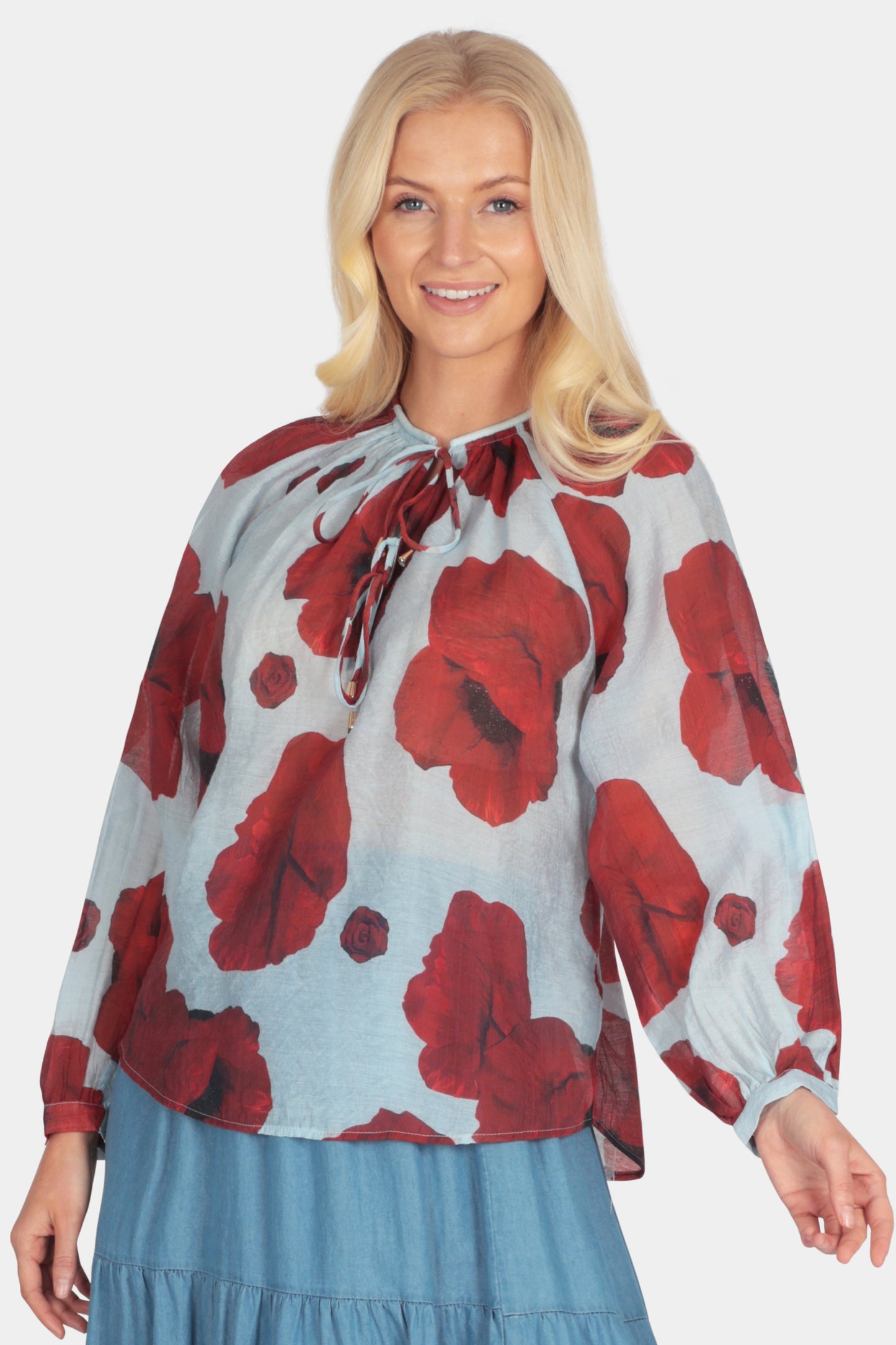 Cassia Flower Print Blouse - Fenella