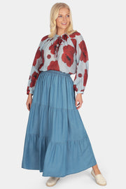 Cassia Flower Print Blouse - Fenella