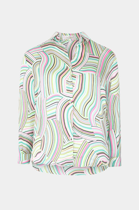 Rainbow Swirl Print Shirt