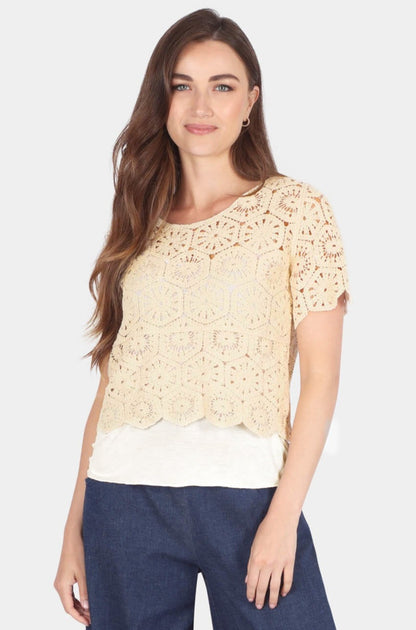 Patchwork Crochet Top