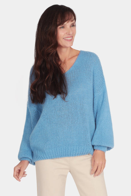 Alpaca Fluffy V-Neck Jumper