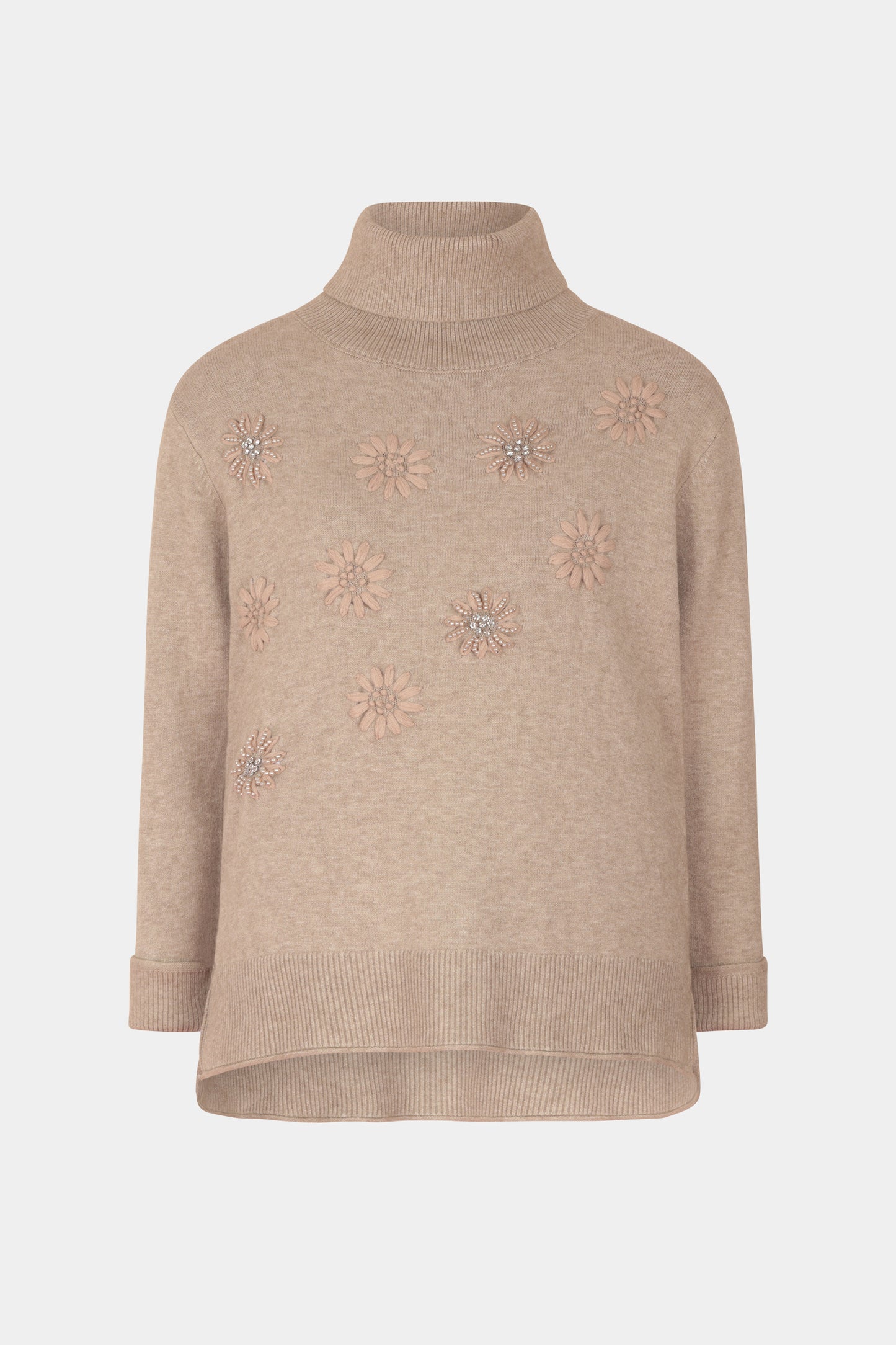 Flower Embroidery Front Jumper