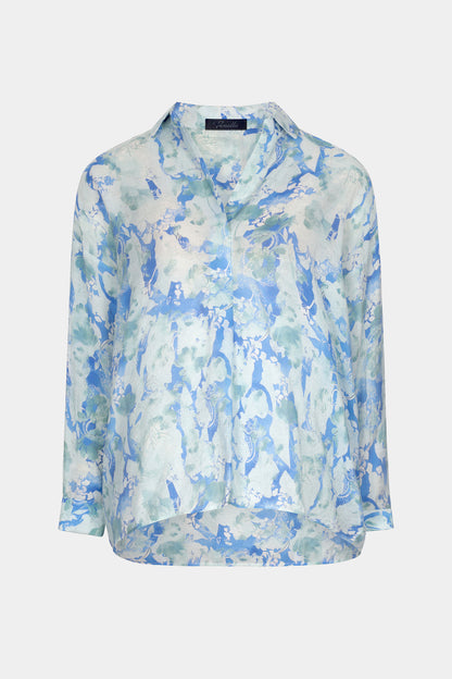 Tie-Dye Print Blouse