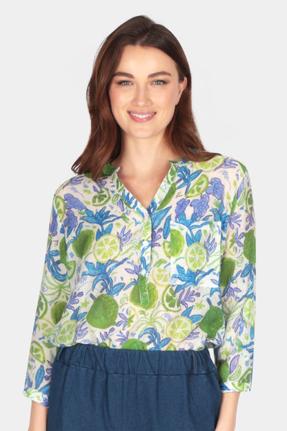 Lemon'e Print Blouse