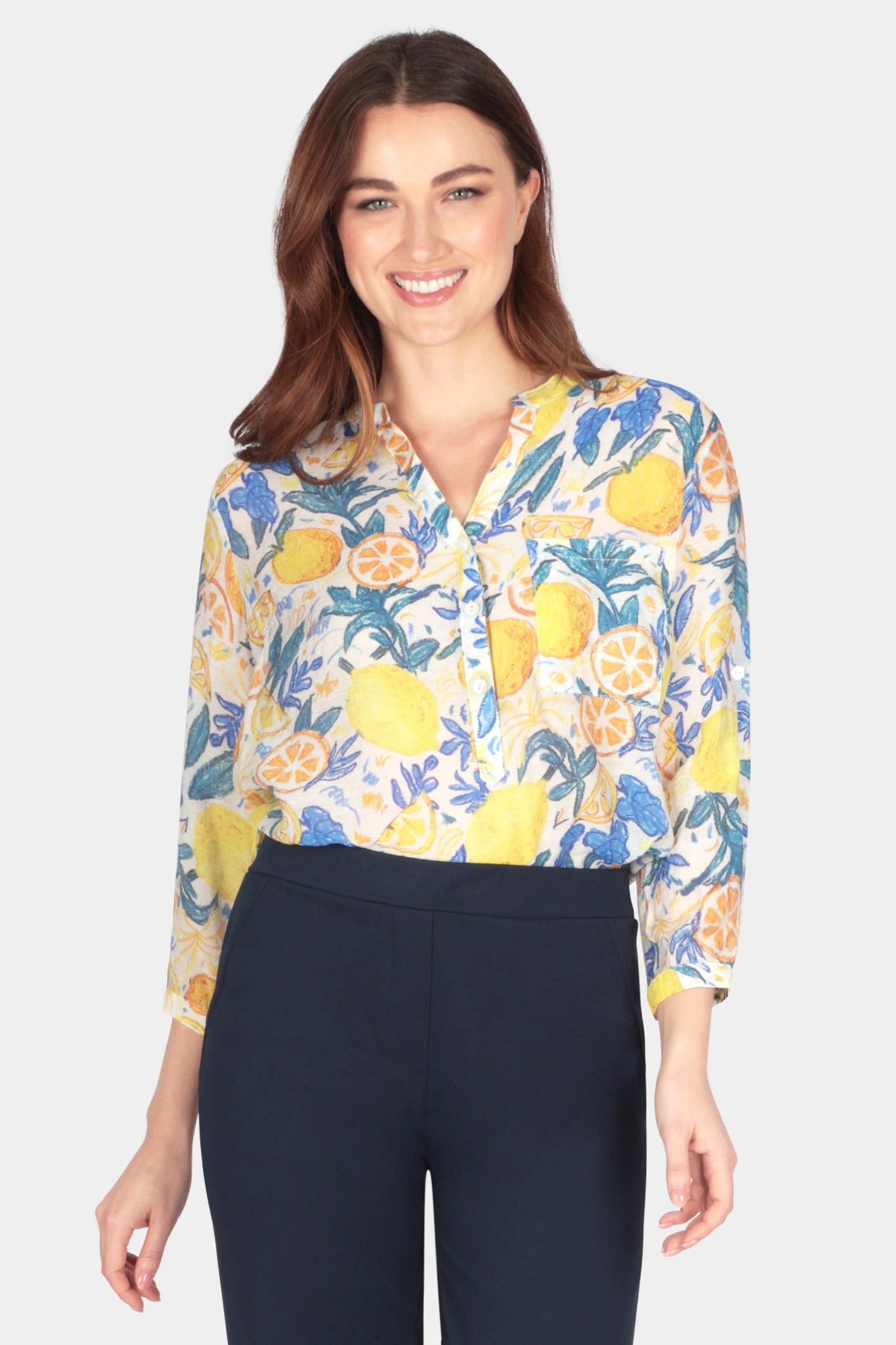 Lemon'e Print Blouse