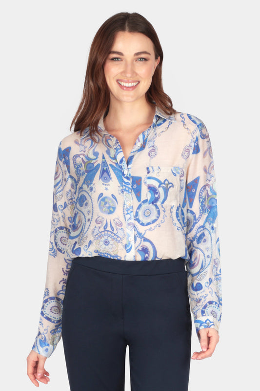 Paisley Print Blouse