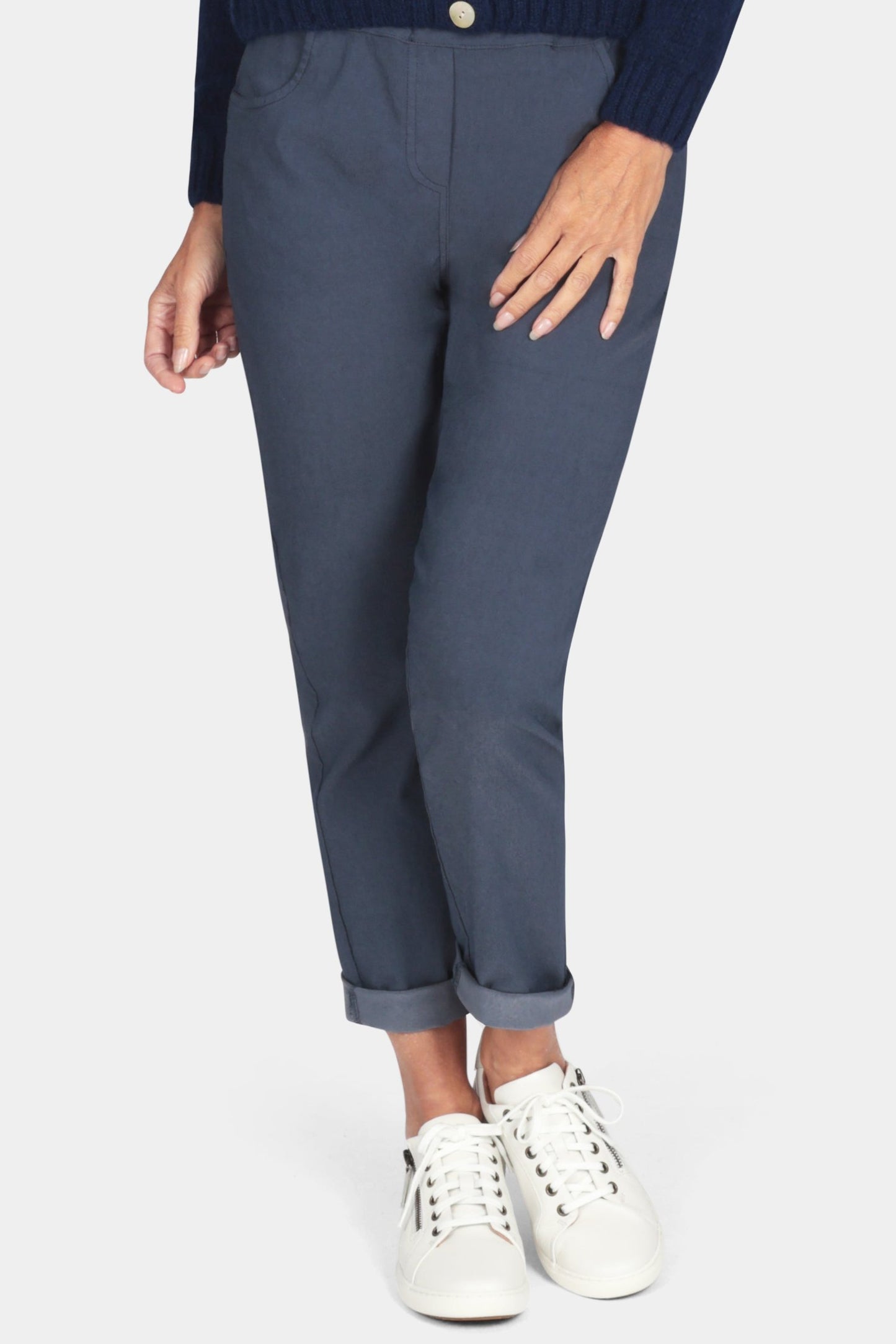 Tie-Waist Easy Fit Trousers