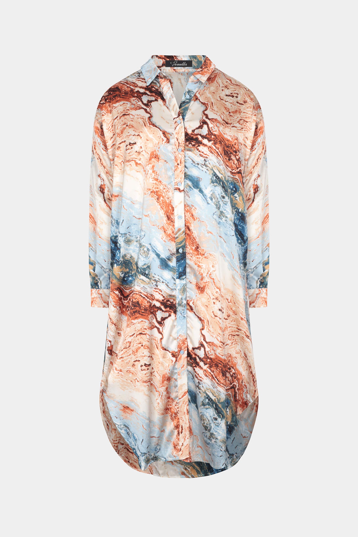 Marble Print Dress