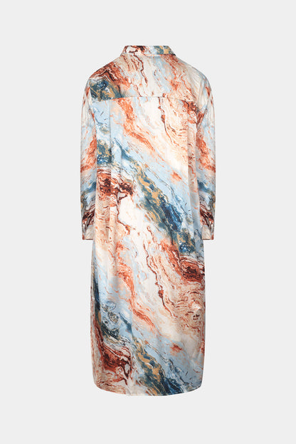 Marble Print Dress