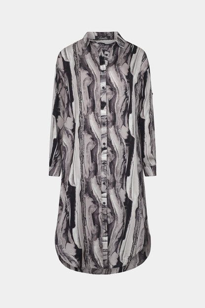 Figaro Wave Print Cardi Dress