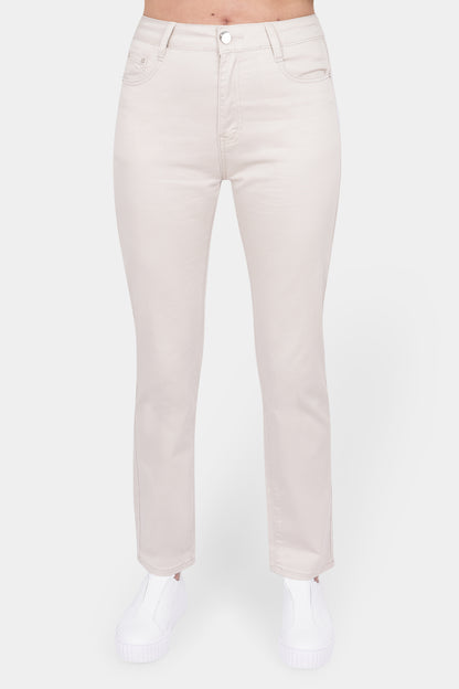 Essential Cotton Stretchy Jeans Beige