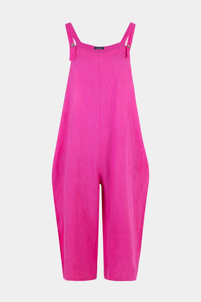 2054 Easel Linen Dungaree - Fenella