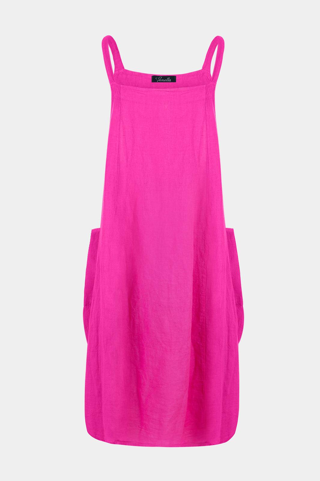 2055 Pinafore Linen Dress - Fenella