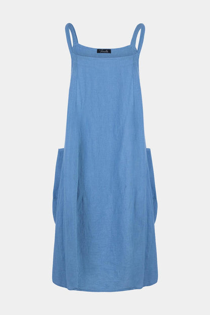 2055 Pinafore Linen Dress - Fenella