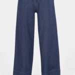 Denim Turn Up Trouser - Fenella