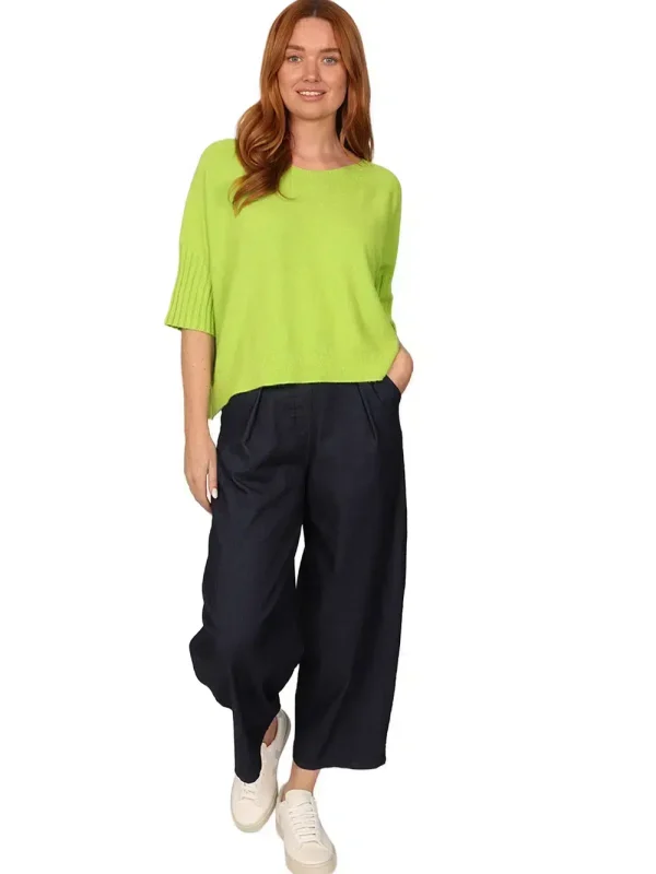 DAFFNEY - Womens Jumper in Citrus - Made in Italy with our Cloud Knitwear yarn.
